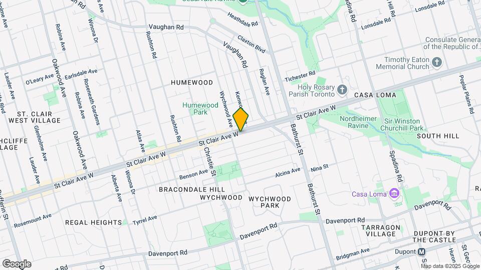 605-863 ST CLAIR Ave Map and Location Details