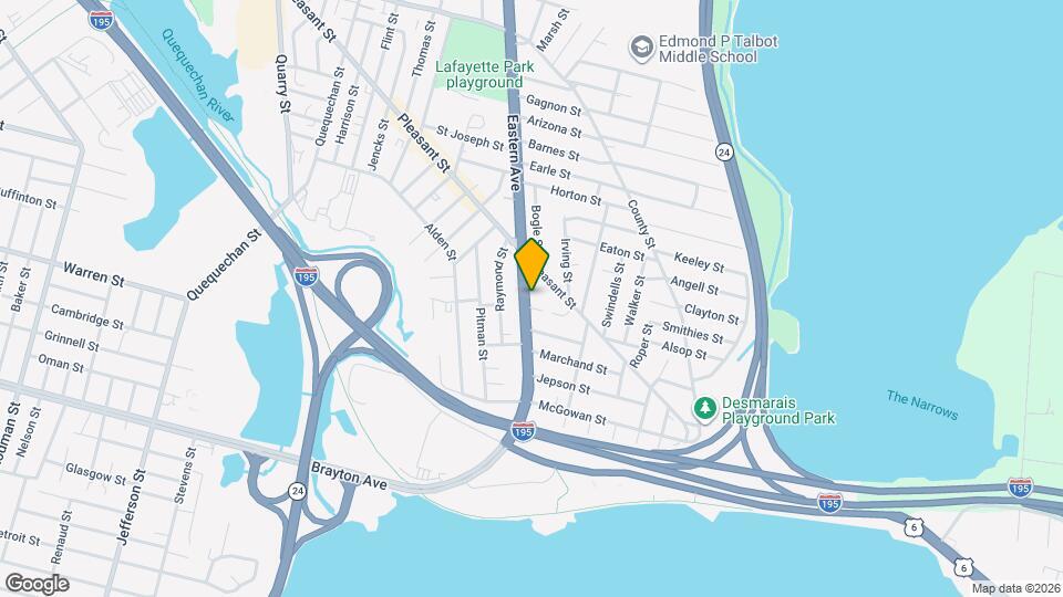 834 Eastern Ave Map and Location Details