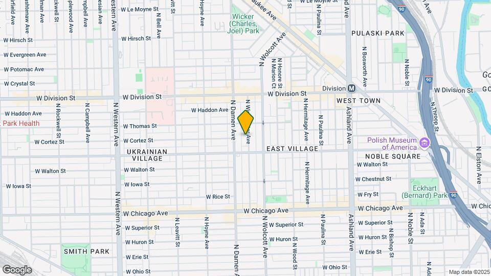 1030 N Winchester Ave Map and Location Details