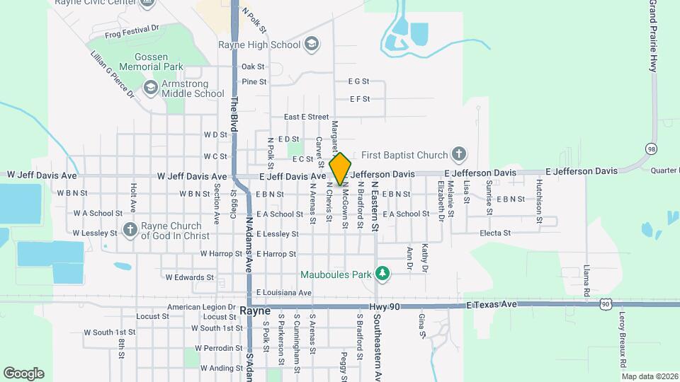 600 N Chevis St Mapa y Detalles de la Ubicación