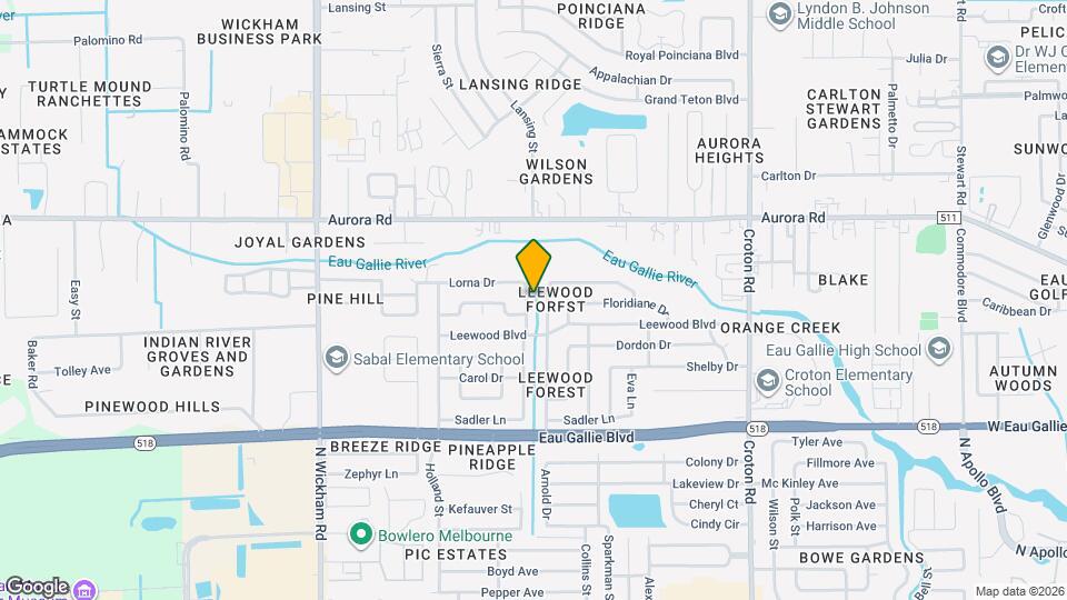 1607 Albert Dr Mapa y Detalles de la Ubicación