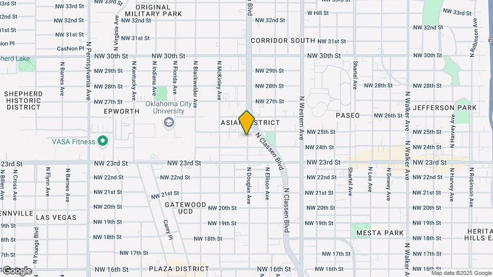 1402 NW 25th St Map and Location Details