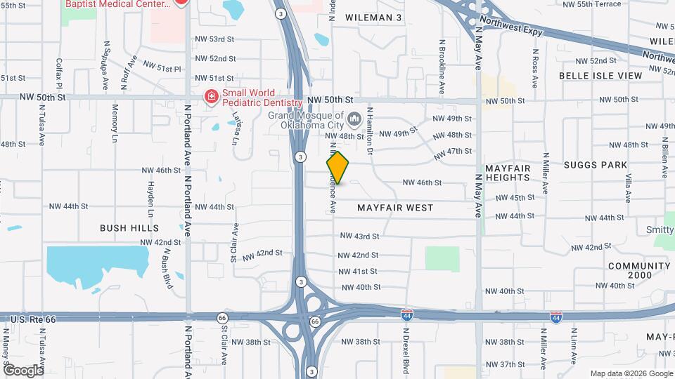 4610 N Independence Ave Map and Location Details