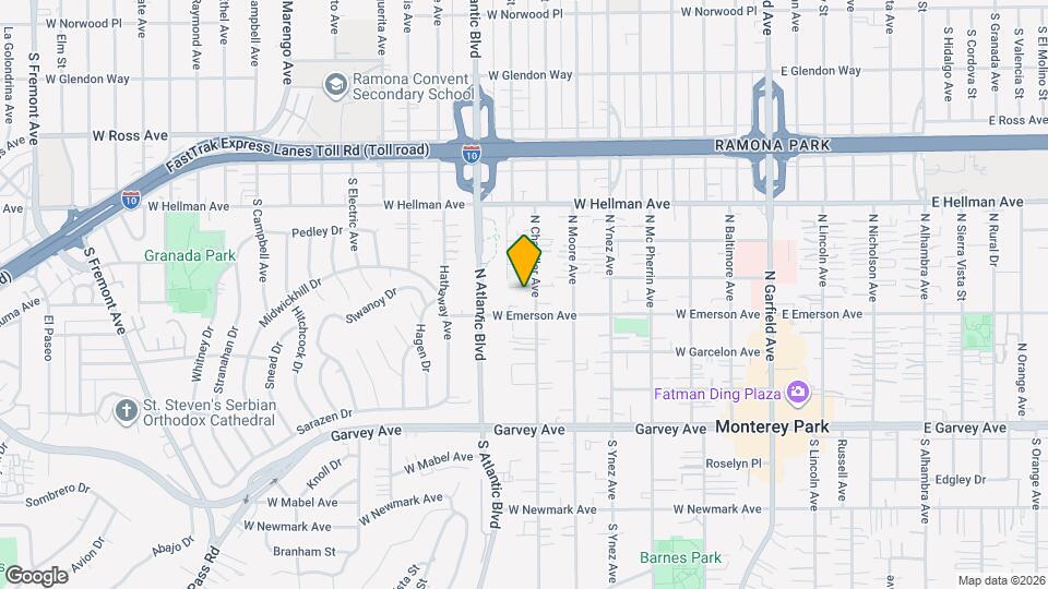 419 N Chandler Ave Map and Location Details