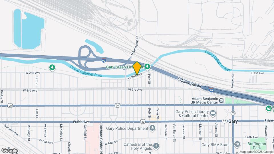 1117 W 2nd Ave Map and Location Details