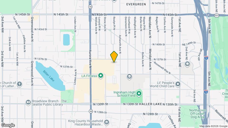 1402 N 136th St Map and Location Details