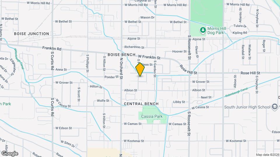 414 S Pond St Map and Location Details