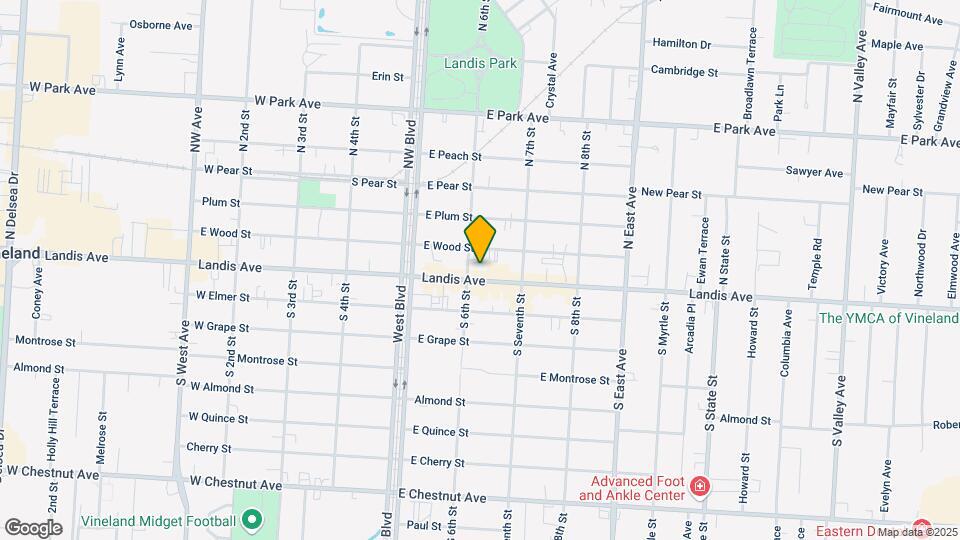606 E Landis Ave Map and Location Details