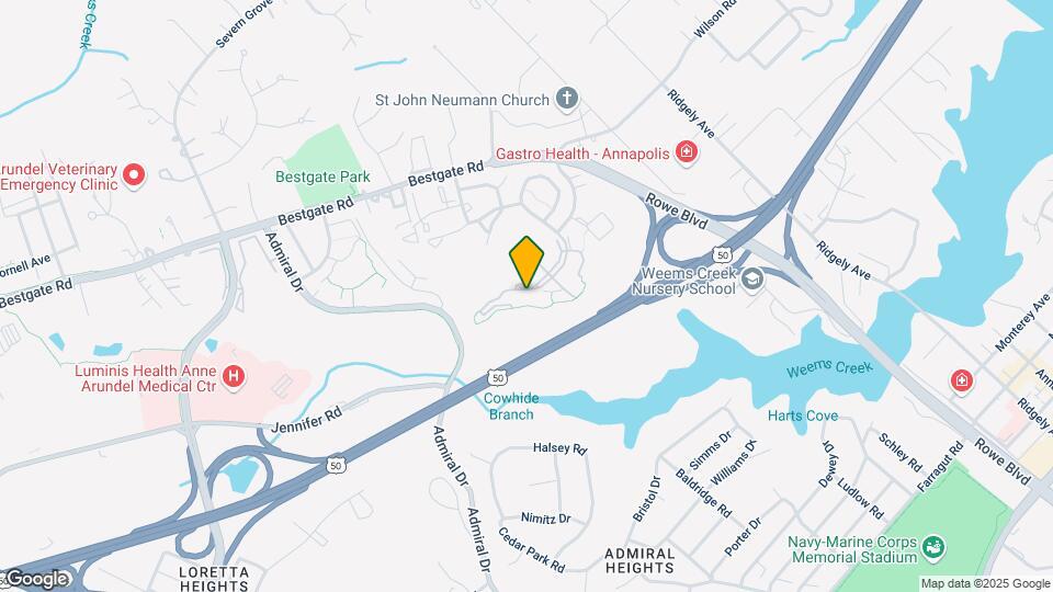 2011 Governor Thomas Bladen Way Mapa y Detalles de la Ubicación