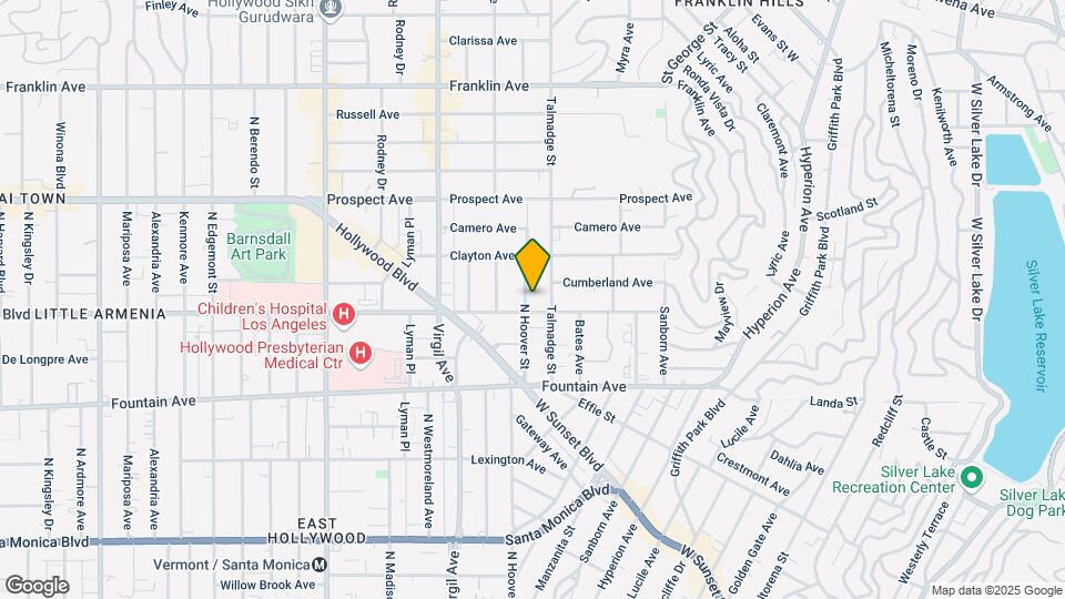 1510 N Hoover St Map and Location Details