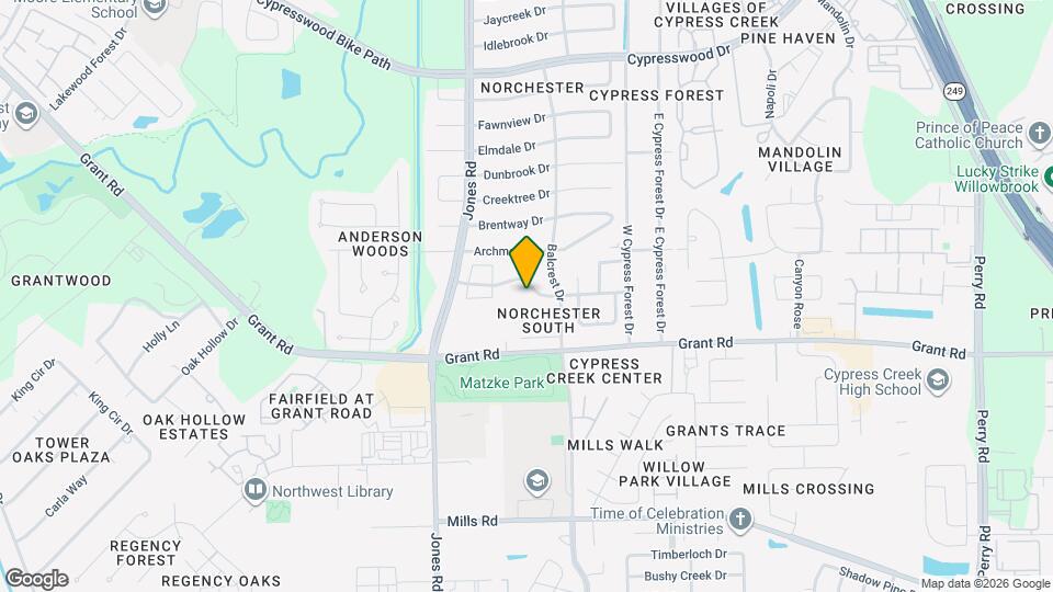10723 Norchester Village Dr Map and Location Details