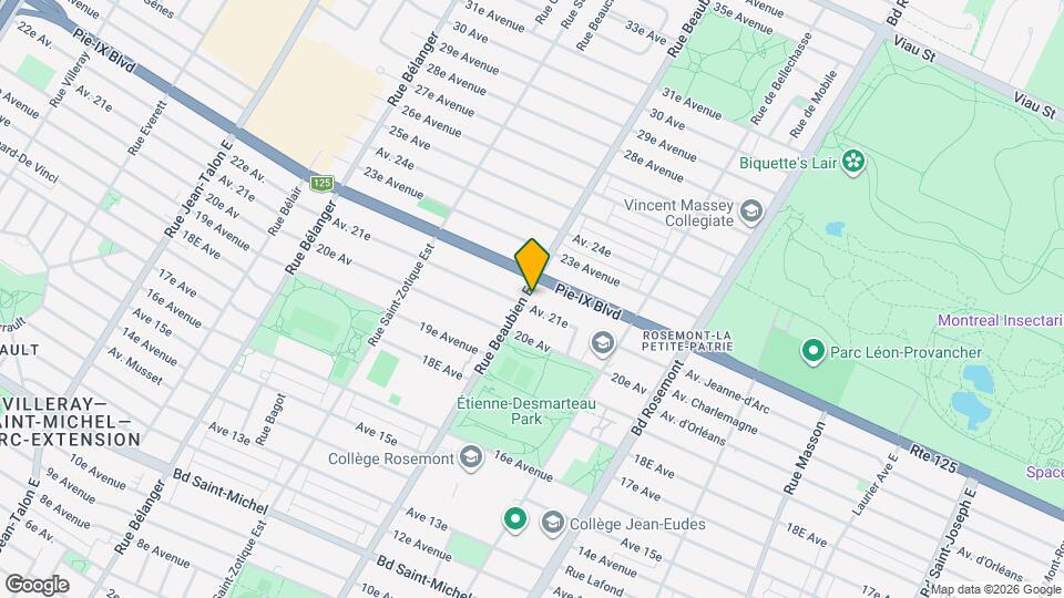 4020 Beaubien Rue E Map and Location Details