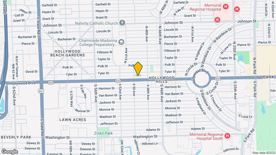 4919 Hollywood Blvd Map and Location Details