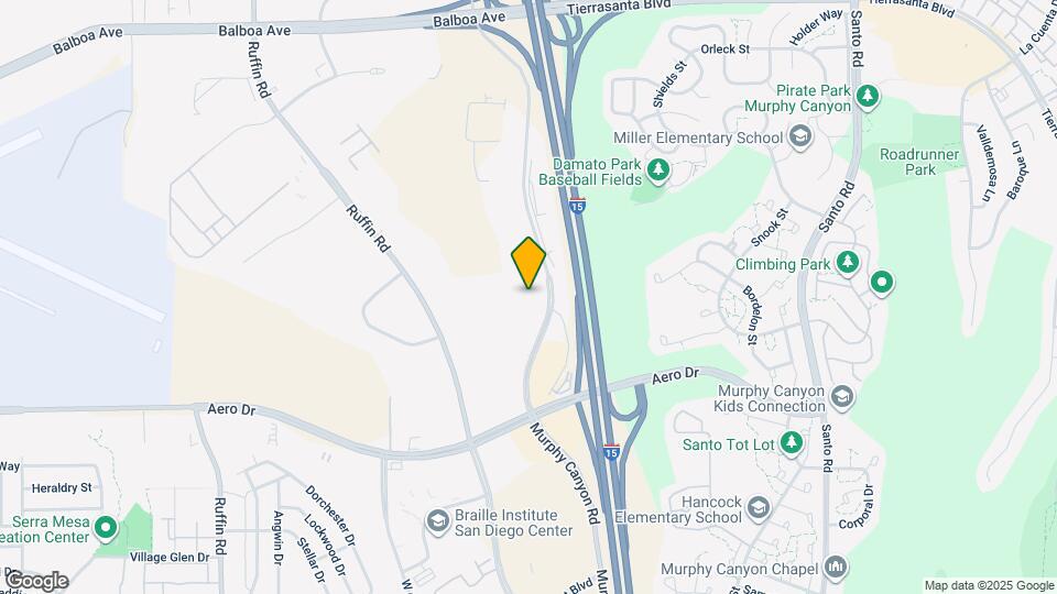 Furnished Studio-San Diego - Mission Valle Mapa y Detalles de la Ubicación