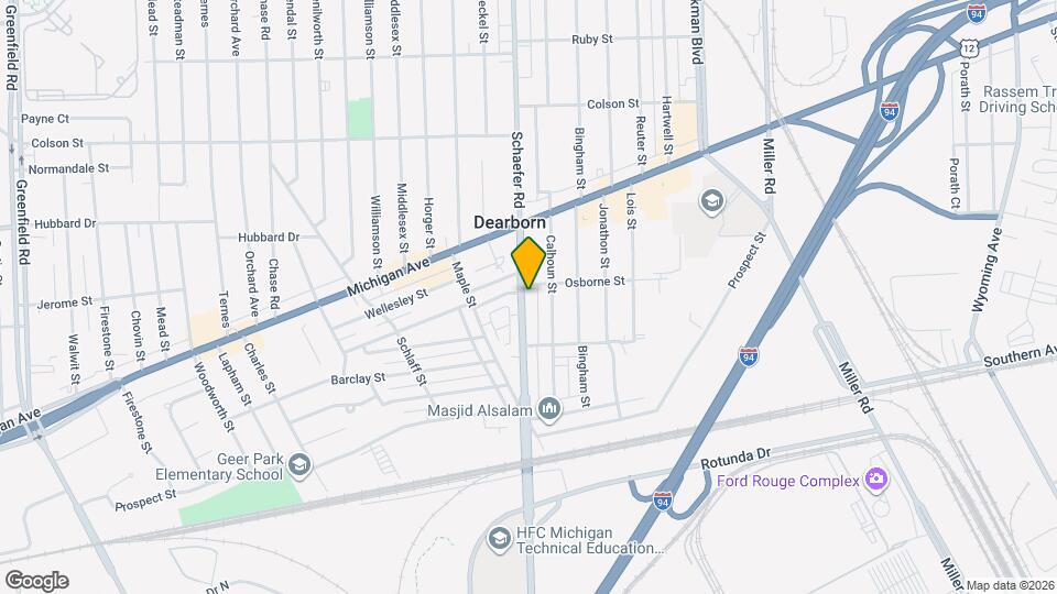 4242 Schaefer Rd Map and Location Details