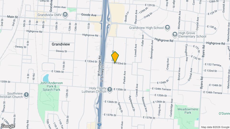 6003 E 133rd St Mapa y Detalles de la Ubicación