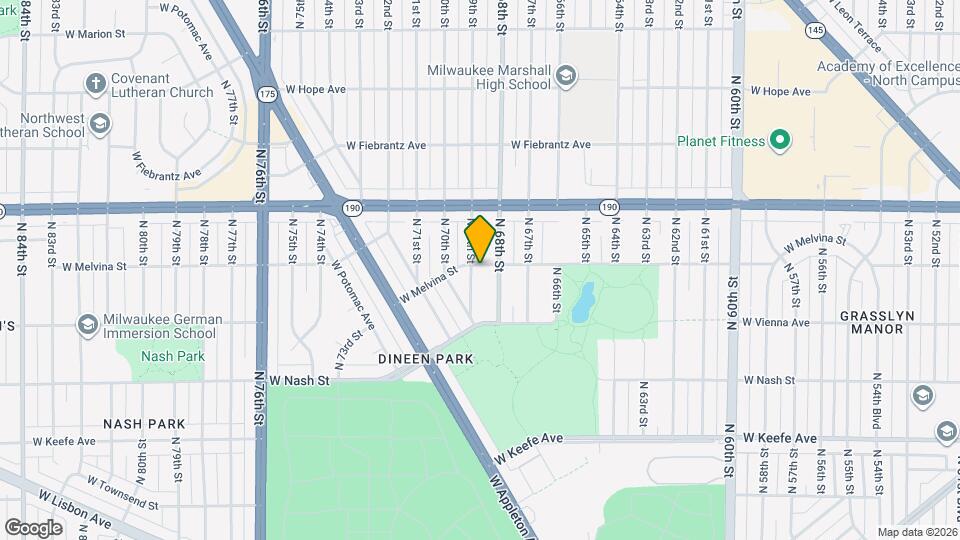 3878 N 69th St Map and Location Details