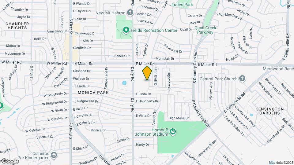 2117 Highwood Dr Map and Location Details