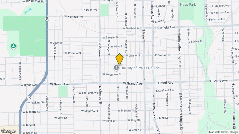 1460 N Edward St Map and Location Details