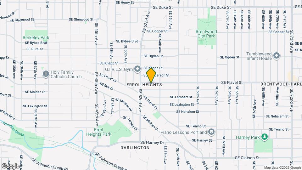 5302 SE Flavel St Map and Location Details