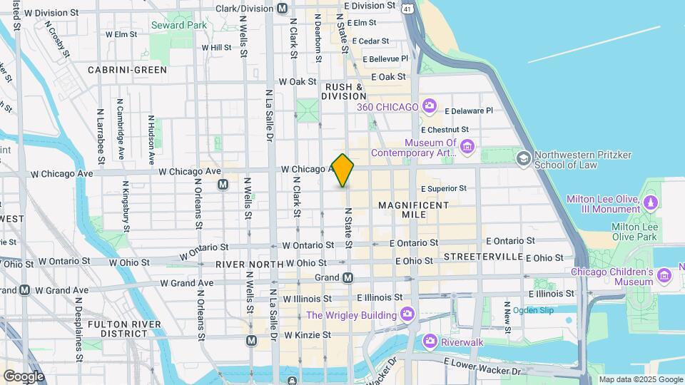 7 W Superior St Map and Location Details