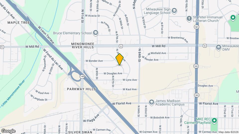 8609 W Crossfield Ave Map and Location Details