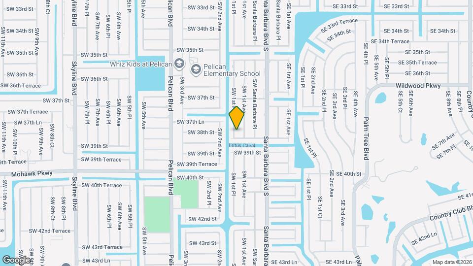 3749 SW 1st Pl Map and Location Details