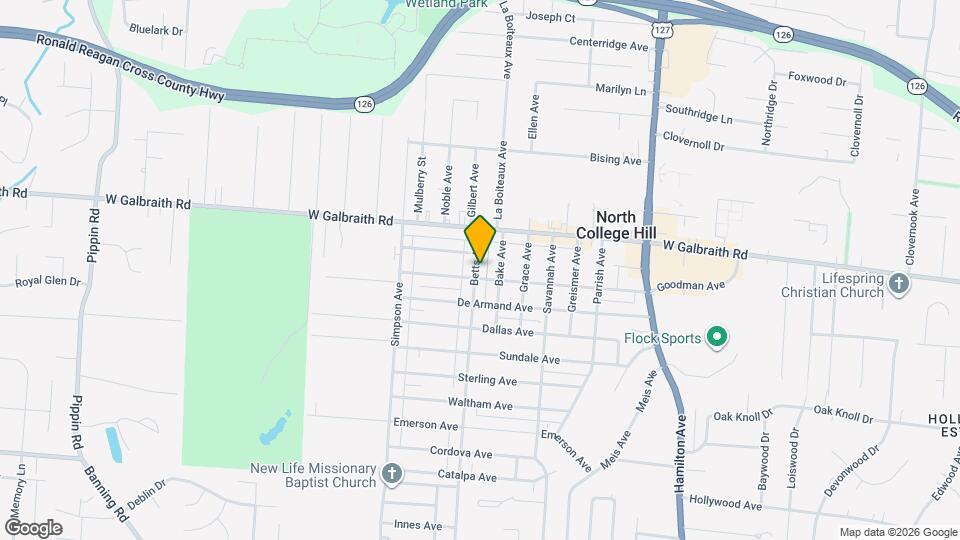 6822 Betts Ave Map and Location Details