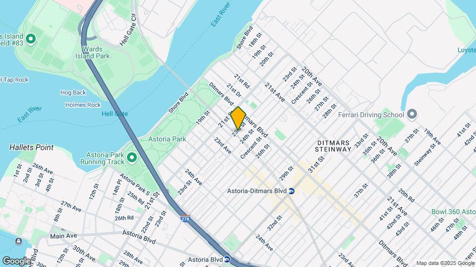 22-35 23rd St Map and Location Details