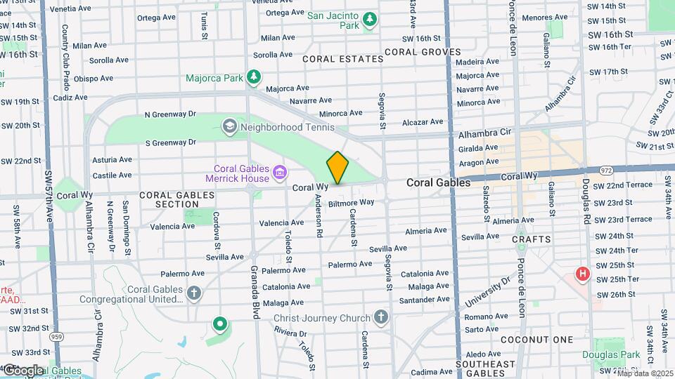 720 Coral Way, Unit 9E Map and Location Details