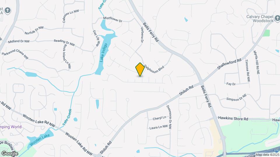613 Dahlia Way Mapa y Detalles de la Ubicación