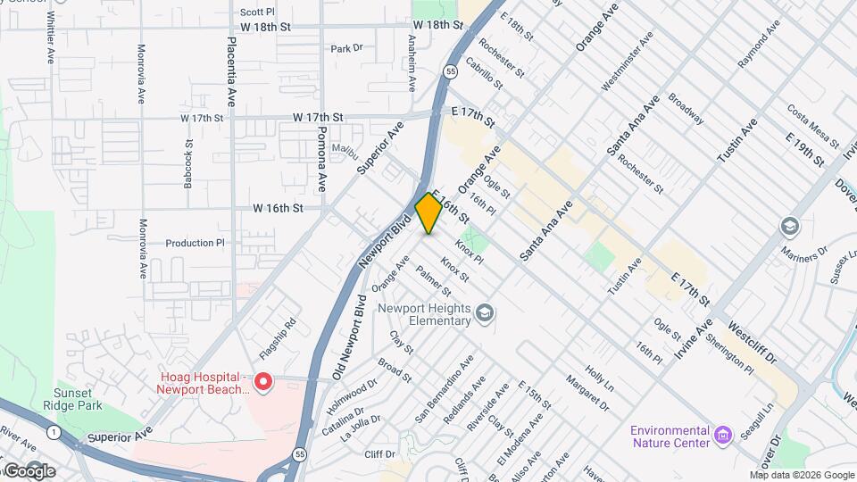 1554 Orange Ave, Unit A Map and Location Details