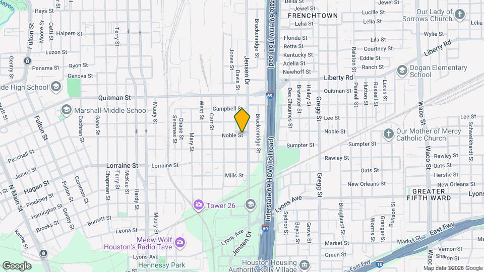 2710 Noble St Map and Location Details