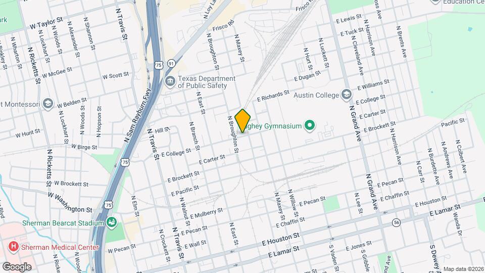 614 E College St Map and Location Details