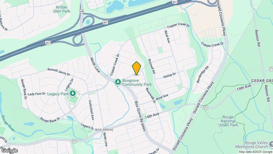 61 Albert Roffey Crescent Map and Location Details