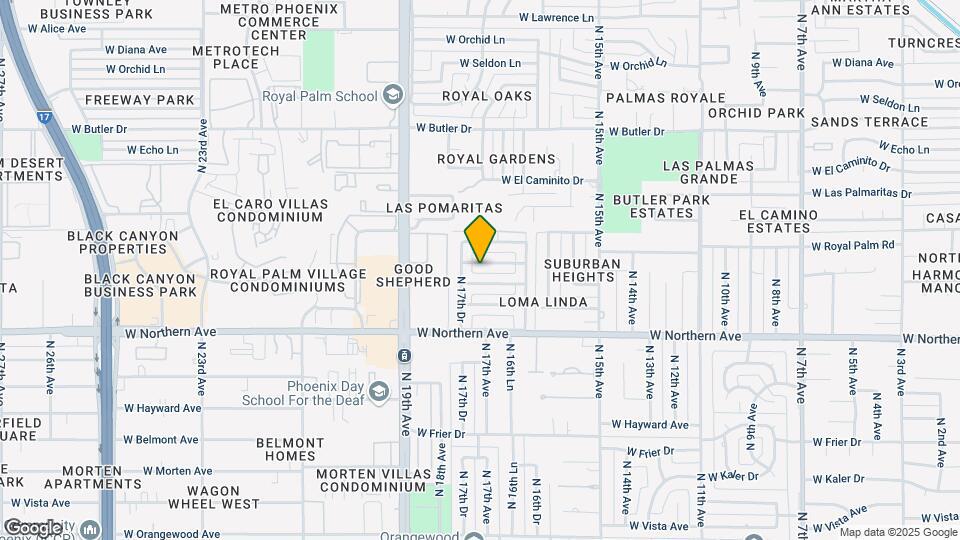 1719 W Royal Palm Rd Map and Location Details