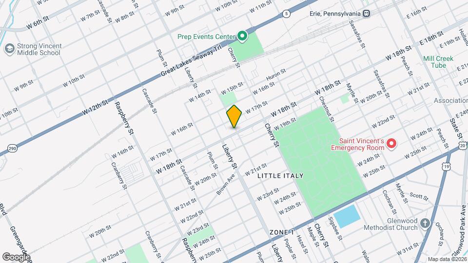 704 W 18th St, Unit 1 Mapa y Detalles de la Ubicación