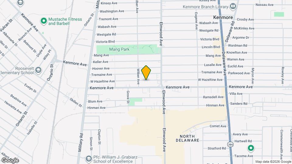 298 W Hazeltine Ave Map and Location Details