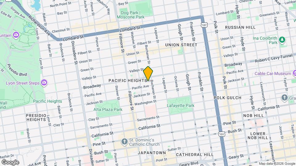 2230 Pacific Ave Map and Location Details