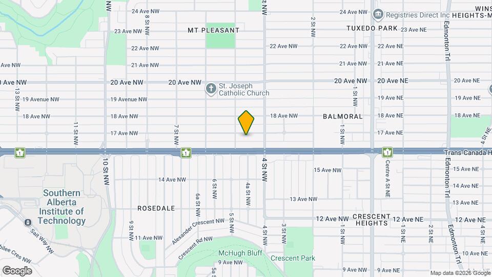 527-531 17 Av NW Map and Location Details