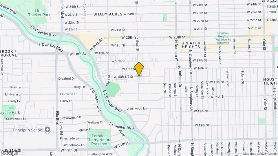 1514 Beall St Map and Location Details