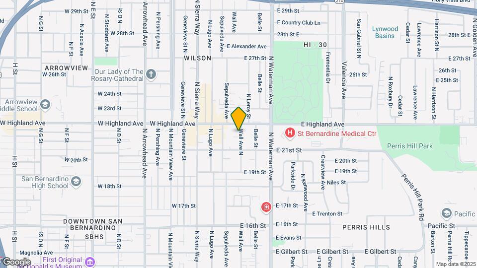 2160-2166 N Wall Ave Map and Location Details
