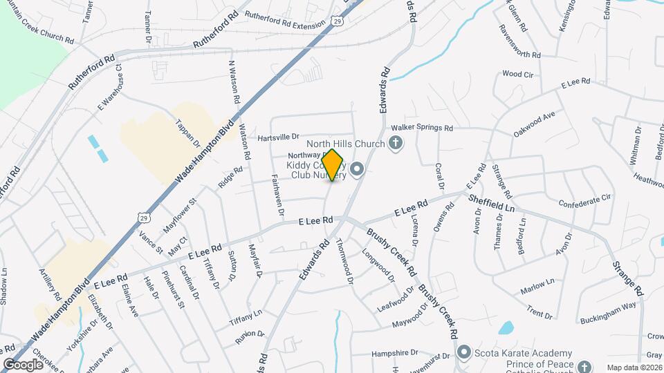 104 S Orchard Dr Map and Location Details