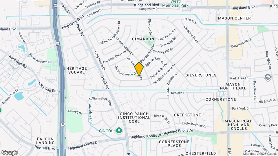 1134 Western Springs Dr Map and Location Details