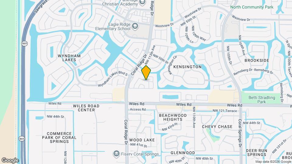 11436 NW 48th Ct Map and Location Details