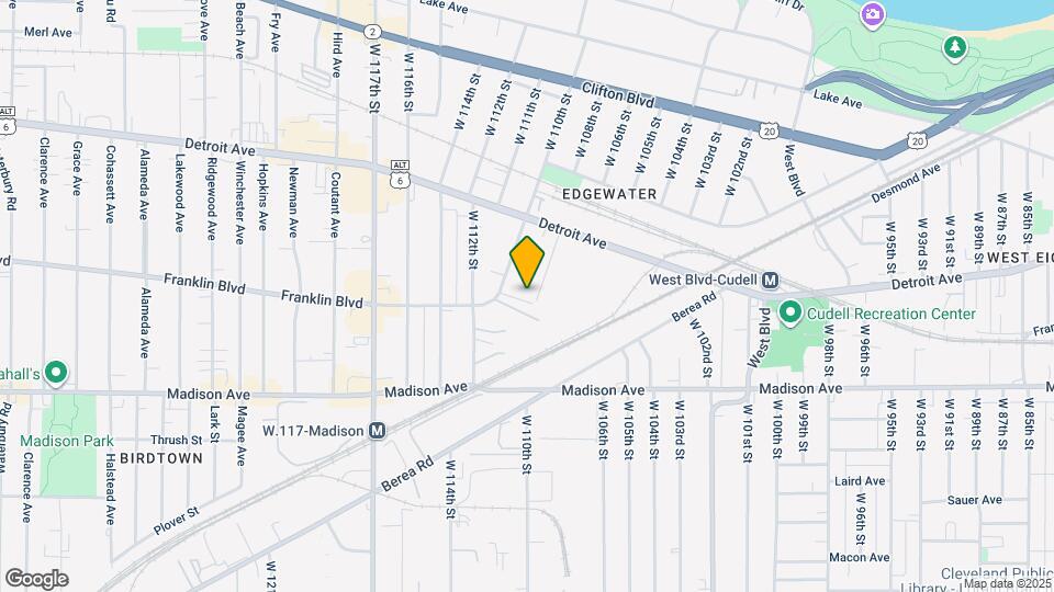 1476 W 107th St Map and Location Details