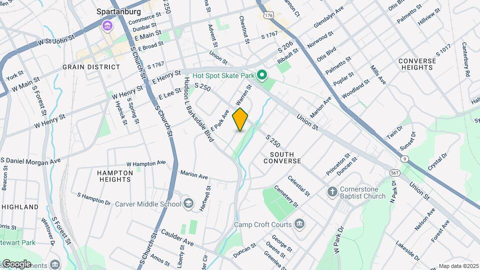 283 E Hampton Ave Map and Location Details