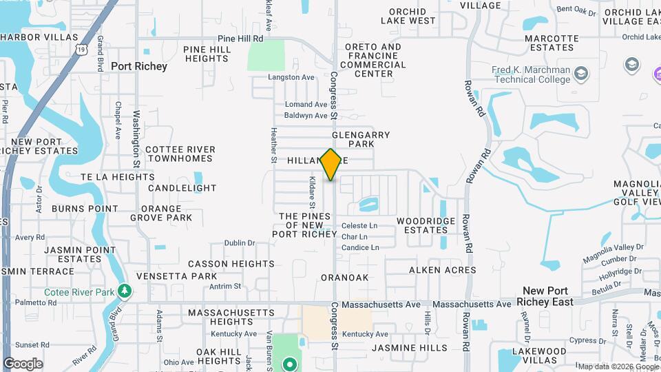 7421 Congress St Map and Location Details