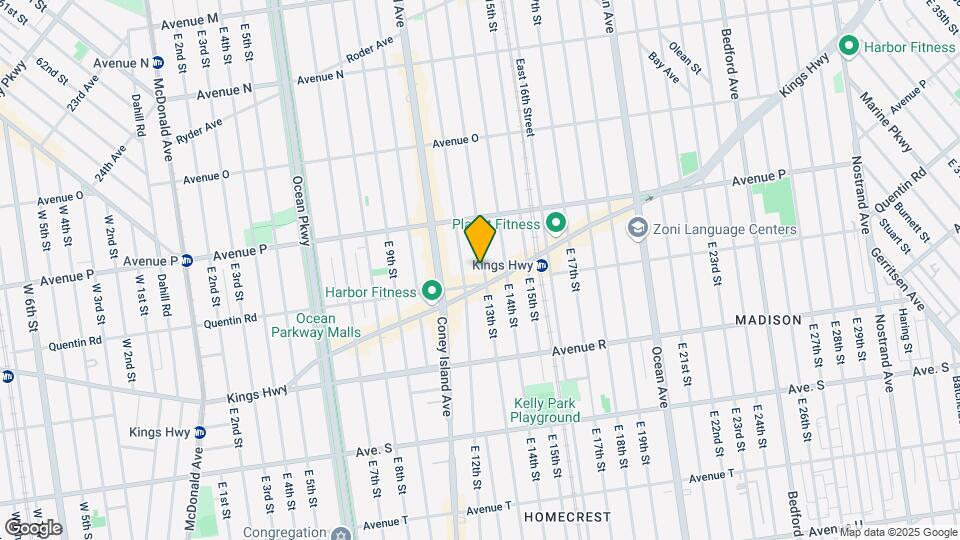 1668 E 13th St Mapa y Detalles de la Ubicación