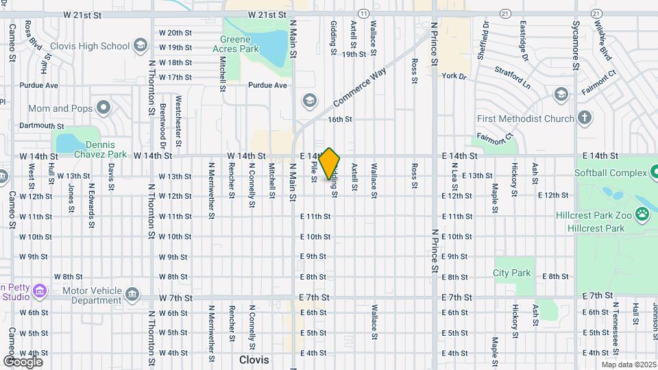 1212 Gidding St Map and Location Details